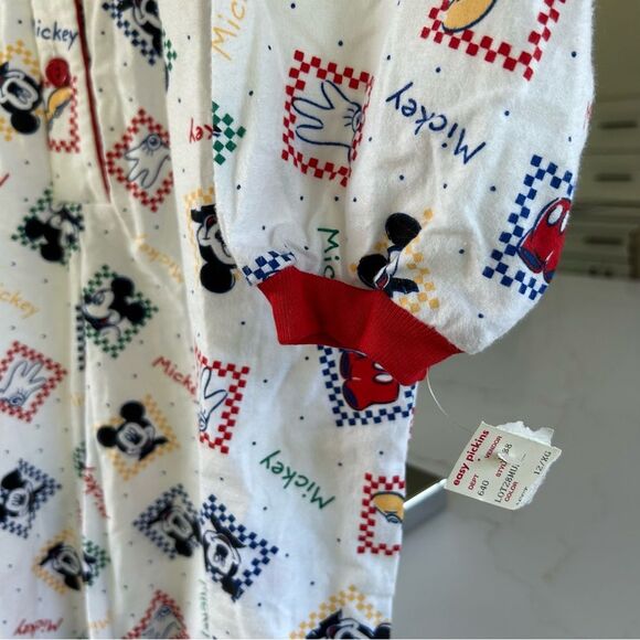 Disney Vintage Mickey Mouse Unlimited One Piece Sleepwear Pajamas Adult - Picture 6 of 14